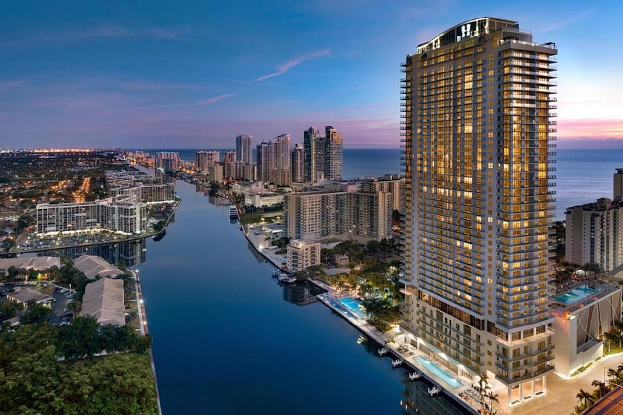 Hyde Beach House Three-Bedroom, Waterfront, Ocean And Intercostal View, Rooftop Pool, 5 Min Walk To Beach Hollywood Eksteriør billede
